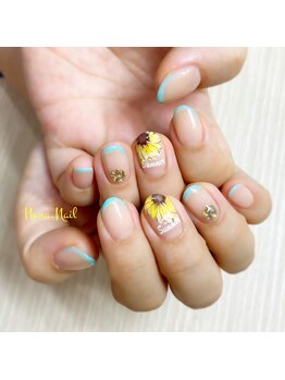 ナナネイル(Nana.Nail)/ひまわりネイル