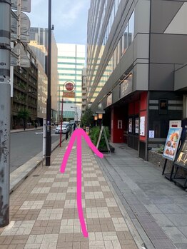 美極 銀座店/銀座駅A13出口からの順路