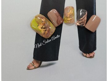 ネイルサロン アミティエ(Nail Salon Amitie)/インクアートニュアンスfoot＊