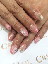 クリスタルネイル ボンベルタ橘店(CRYSTAL NAIL)/フラワーネイル