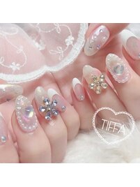 オーロラフレークネイル