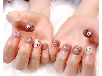 リーヴェ(Riebe)/【ハンド】クマさんネイル