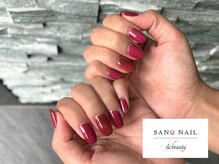サンクネイル アンド ビューティ(SANQ NAIL & beauty)/ポイントボルドーカラー