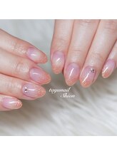 たゆ ネイル(たゆnail)/オレンジラメグラネイル