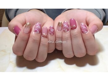 ネイルコテージ(Nail cottage)/チェックネイル