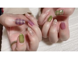 透明感なふんわりチェック