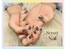 センシー ネイル スタジオ(Sensy Nail Studio)/偏光マグネット+フレンチネイル