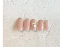 細フレンチネイル