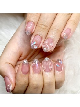 マイオティック ネイル(miotic nail)/ラメグラワンホンデザイン