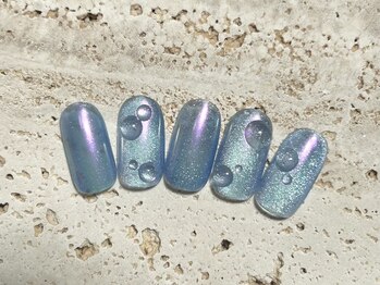 シャボン玉ネイル