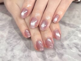 春カラー♪マグネットネイル