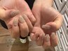 口コミ投稿で特別価格★自爪持ち込みデザイン×パーツ/ストーン付け放題