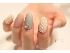 冬パステルのニットネイル