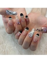 グラマラス アンジェアイ 荻窪店(glamourous ange eye)/変形フレンチネイル