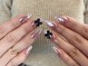 -hand -powder nail【aurora/mirror】¥7,500