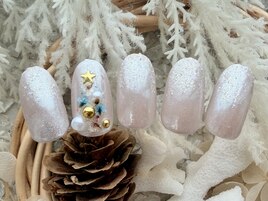 クリスマスツリーネイル