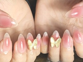 チーク/ピンク/蝶々