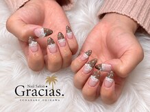 グラシアスドット(GRACIAS.)/ブラウンフレンチ×ドット