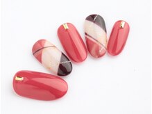 エムスラッシュ ネイル たまプラーザ(M.SLASH)/チェックネイル