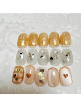 ミスズーネイル(misuzoo.nail)/ミラー　シェル　ハート