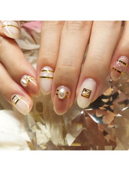 マムコレクション/チークネイル　大粒パール　