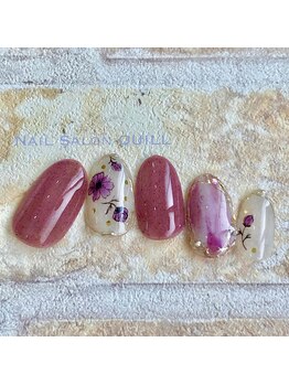 ネイルサロン クイル(QUILL)/９月コスモス（１）