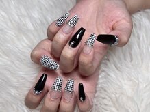 セリシール(Cericier)/スカルプ千鳥柄ネイル
