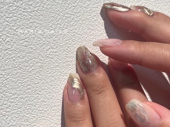 マリーネイルズ 表参道店(MARIE NAILS)/定額￥7000  スモーキー 0118a