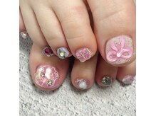 アトリエループ(atelier Loop by shiho)/リボンフットネイル