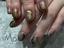 ニュアンスネイル　冬ネイル