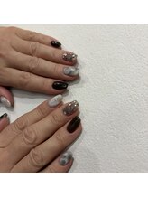 プライベートネイルサロン(private nail salon)/ブラック×ニュアンス