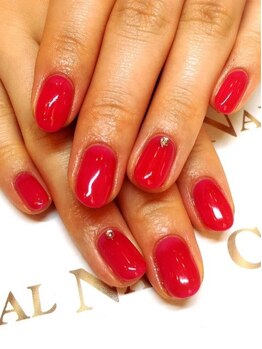 クリスタルネイル ボンベルタ橘店(CRYSTAL NAIL)/ワンカラーネイル
