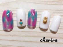 シェリール 北千住(Cherire)/夏らしい☆クリア塗りかけアート