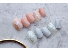 ネイルサロンプリッシュ 横浜店(prish)/6000円　ニュアンス　透明感