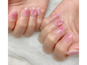 ネイルアンドアイラッシュスタジオ シュシュ(chouchou)/チーク×リボン