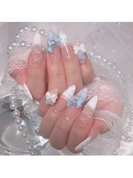 マリンネイル 麻布十番(Marin nail)/人気レースバラネイル