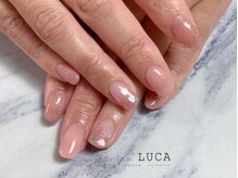 ネイルアトリエルカ(nail atelier LUCA)/W-387 大人可愛いハートネイル
