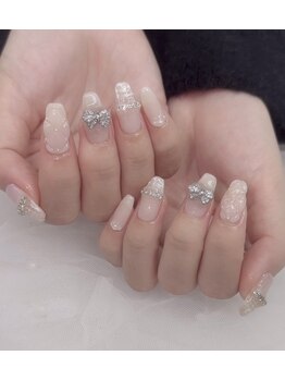 メル ネイル(Mel nail)/ピンクの冬ネイル