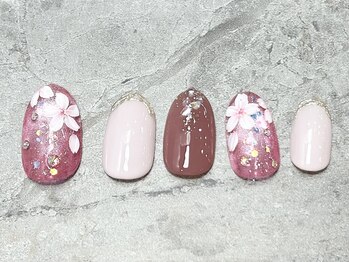【初回オフ無料】桜ネイル