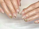透明感たっぷりニュアンスネイル