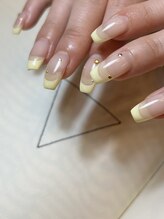 オメカシ アイラッシュアンドアイブロウ(Omekashi eyelash&eyebrow)/ベースあり フレンチネイル