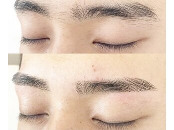ホワイトラッシュ 札幌店(WHITE LASH)の写真/【メンズアイブロウ】カッコよくj垢抜け眉毛に◎