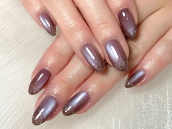ウルネイル(Uru nail)/マグネット秋ネイル