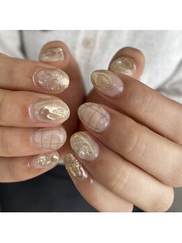 リノ 大阪本町店(lino)/ニュアンスネイル