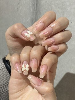 春っぽカラー/タイダイネイル