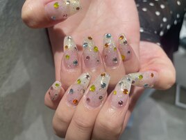 カラフルストーンネイル