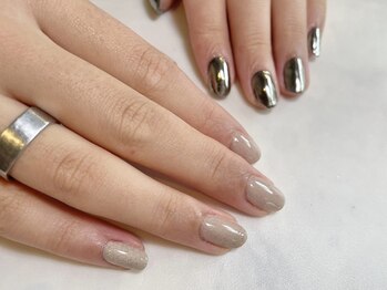 マニ ネイル ケア 京都店(mani nail CARE)/ちぐはぐネイル