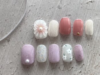 ネイル シンデレラ(Nail☆Cinderella)/60min◆フラワーネイル