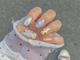ドット カラフル 星 ホログラム