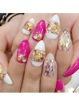 エトワール 大垣店(Etoile)/夏ネイル×ピンク